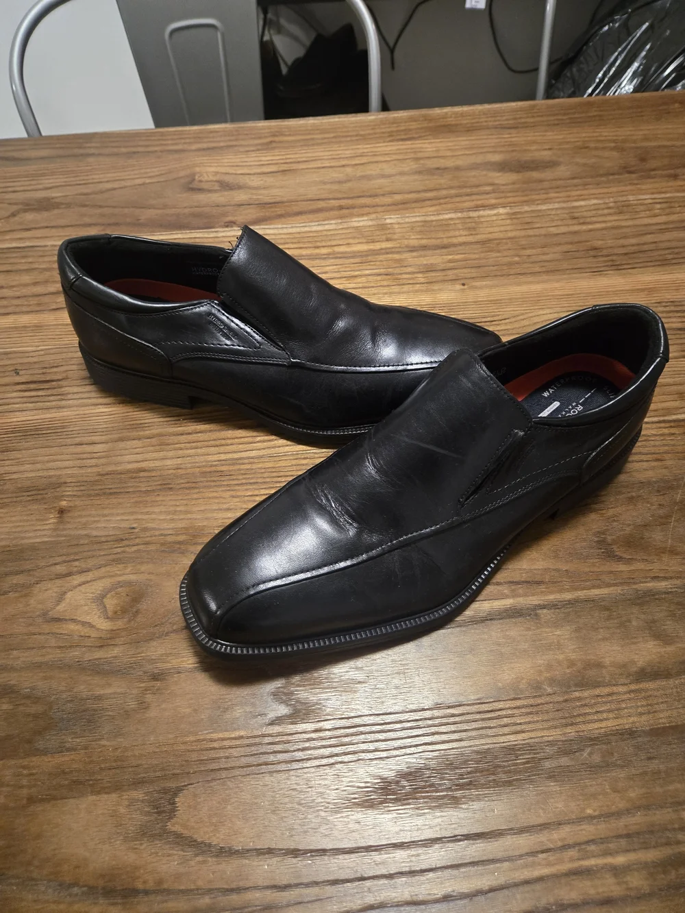 Rockport Everett Slip On Men's Black Oxfords Waterproof Slip Resistant Size 12